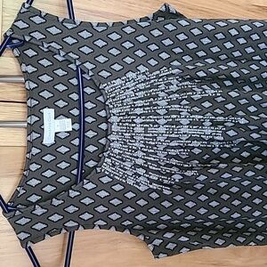 Charter Club S/M Green, white, black, and silver tank top